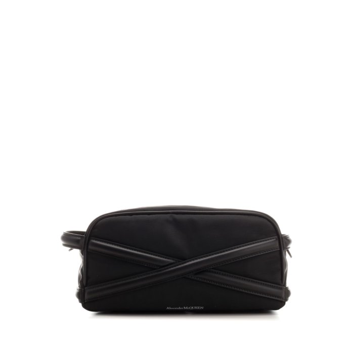 【楽天スーパーセール 最大80%OFF+P2倍~】Alexander McQUEEN アレキサンダー・マックイーン メンズ クラッチバッグ・ポーチ 7478561AALD1000 Wash bag Black onesize IT0 【送料無料・関税込】
