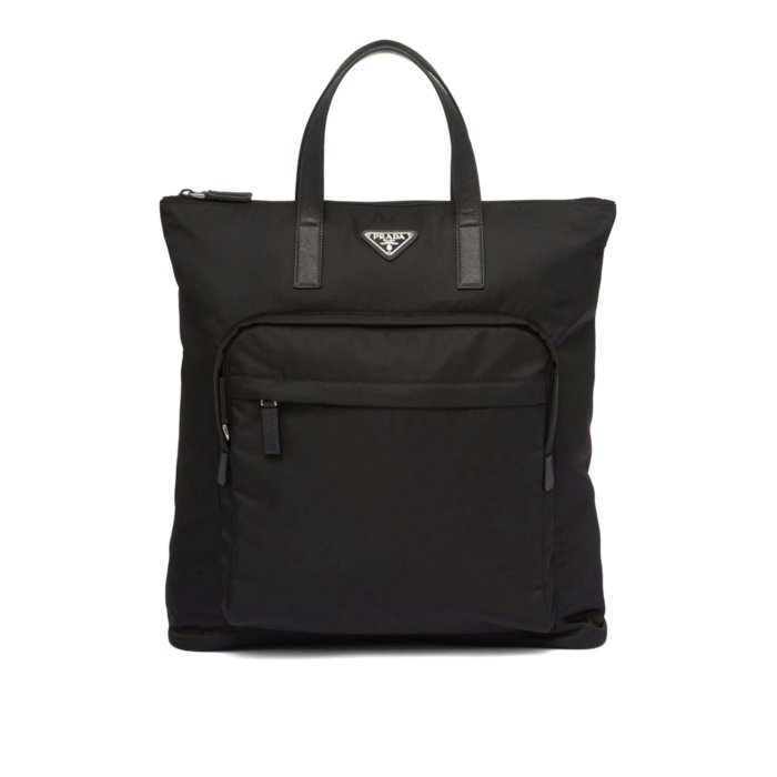【楽天お買い物マラソン 最大75%OFF+最大P4倍】Prada プラダ メンズ ハンドバッグ・ショルダーバッグ 2VG098VOOO2DMGF0002 Re-Nylon Saffiano-Leather Tote Bag Black onesize 【送料無料・関税込】