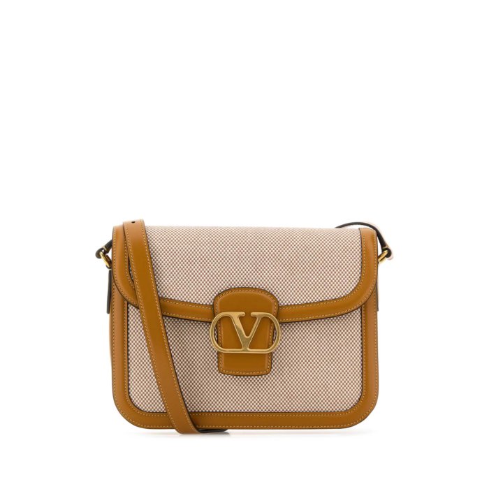 Valentino Garavani ヴァレンティノ メンズ ハンドバッグ・ショルダーバッグ 6Y2B0D05ZJEREK Two-tone canvas and leather 9TO5 shoulder bag Multicoloured onesize 【送料無料・関税込】