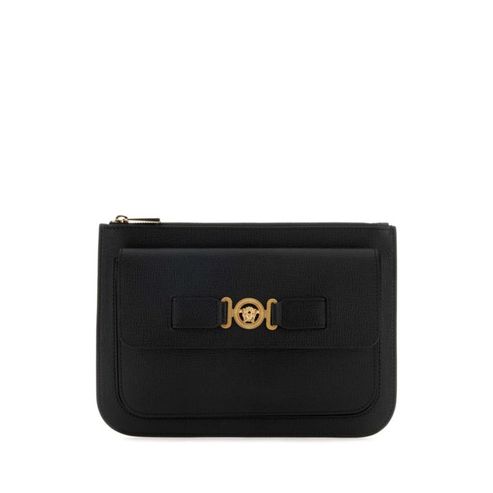 【楽天ブラックフライデー最大80%OFF+P2倍~】VERSACE ヴェルサーチェ メンズ クラッチバッグ・ポーチ 10161141A105441B00V Black leather Medusa Biggie clutch Black onesize 【送料無料・関税込】