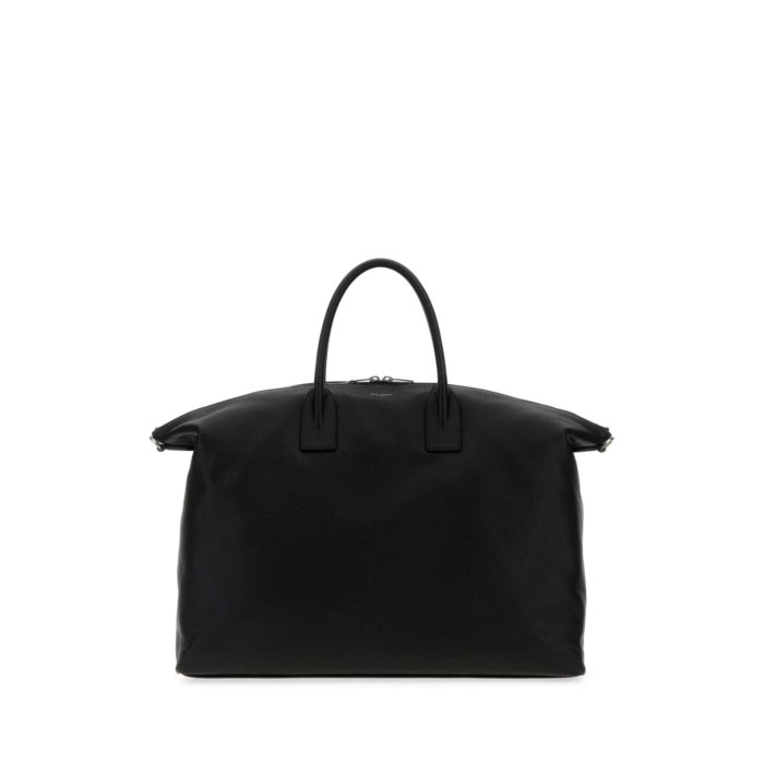 Saint Laurent サンローラン メンズ ビジネス・トラベルバッグ 649646DTI0E1000 Black leather travel bag Black onesize 【送料無料・関税込】