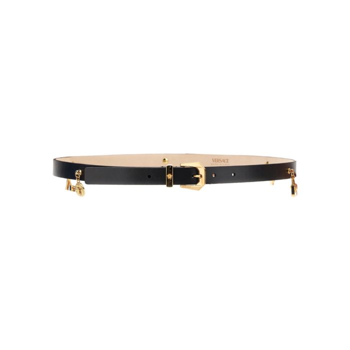 VERSACE ヴェルサーチェ レディース ベルト・サスペンダー 10121661A091271B00V HERITAGE JELLYFISH BELT BLACK 90 80 85 75 【送料無料・関税込】