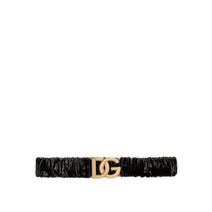 Dolce & Gabbana ドルチェガッバーナ レディース ベルト・サスペンダー BE1464AG00680999 Leather belt Black 80 85 【送料無料・関税込】