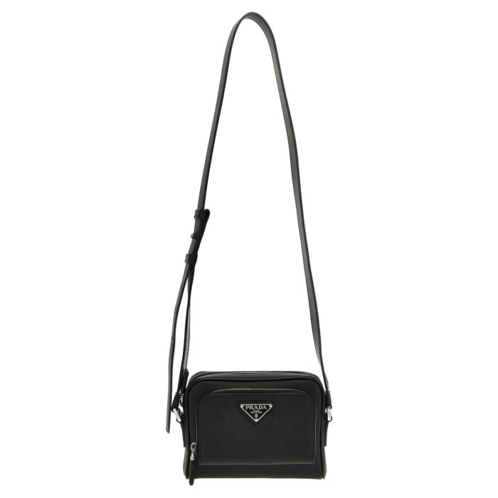 Prada プラダ メンズ ハンドバッグ・ショルダーバッグ 2VH172VDTO2FADF0002 Re-Nylon leather shoulder strap Black onesize 【送料無料・関税込】