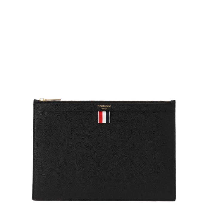 【楽天スーパーセール 最大80%OFF+P2倍~】Thom Browne トム・ブラウン メンズ クラッチバッグ・ポーチ MAC019L00198001 Small document holder Black onesize 【送料無料・関税込】