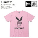 ニューエラ tシャツ Cotton Tee PLAYBOY (Visor Sticker)ライトピンク(11405220)日本正規品 newera tシャツ【s4】