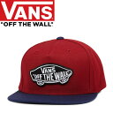 バンズ キャップ VANS メンズ CLASSIC PATCH SNAPBACK CAP RHUBARB-DRESSBLUE レッドブルー スナップバック キャップ【C1】【s4】
