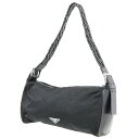 【中古】 PRADA/プラダ ナイロン ショルダーバッグ ブラック FS Cランク