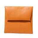 【中古】 HERMES / エルメス バスティア コインケース ブラウン レザー FL ☐K刻 NO 美品 ABランク