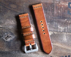 STONEWALL for PANERAI Strap #ヴィンテージウィスキーxブラウン パネライ専用 時計ベルト 22mm 24mm 26mm 40mm 44mm 23mm 25mm ミリタリー 軍用 NATOベルト ビンテージ アンティーク レザー 革 時計バンド フィッシュテールバックル ステンレス尾錠