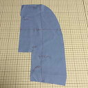 ★電磁波シールド生地★BS150BL 端切れサイズ:約21x39cm 24枚セット イレギュラー形 左写