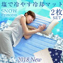 ◆在庫限り!5,950円◆2枚組 1枚あたり2,975円!【送料無料】瞬間冷却 塩 冷却マット 90×140 当店限定 抗菌 防カビ 特許取得 洗える 冷却 ひんやりマット シングル クールマット 敷きパット 敷パット 夏布団
