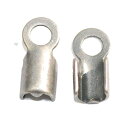 【アクセサリー金具】 カシメ 3mm(紐止め) ・銀古美 アンティークシルバー