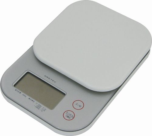 【2000円以上送料無料】 ドリテック　デジタルスケール「ジェリー」2kg　シルバー　KS-243SV