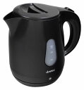 【2160円以上送料無料】 ドリテック 電気ケトル(やかん)ティッピー 1.0L ブラック PO-129 BK