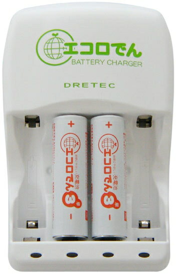 【2000円以上送料無料】 ドリテック エコロでん急速充電池　単3充電池　4本入り RB-503GN-set 単三乾電池