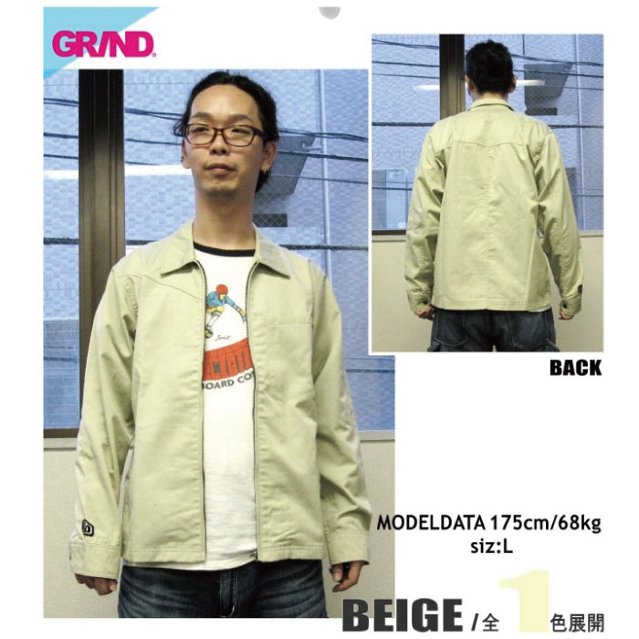 【SALE!!】【半額!!】●19111504-JKT/スウィングトップ(ベージュ)GRIND-グラインド