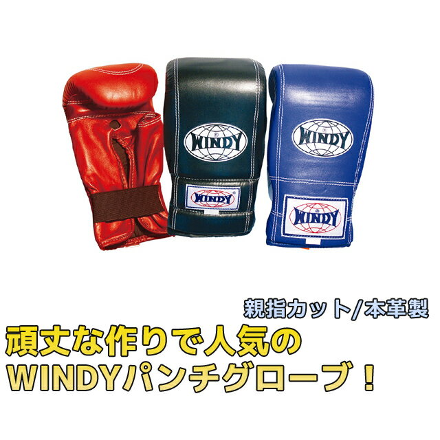 WINDY　パンチグローブ(親指カット)　シニア(L)サイズ【strongsports】