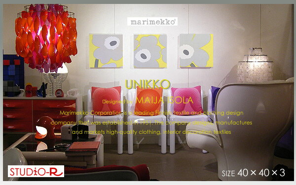 marimekko(マリメッコ)ファブリックパネル/ファブリックボード UNIKKO（YGL）[SI...:studio-racora:10001738