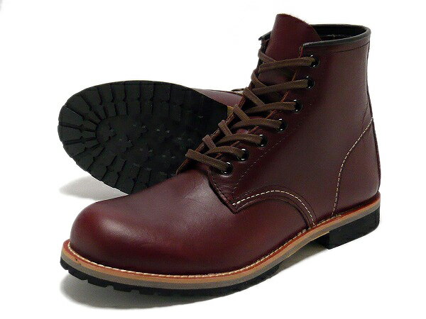 訳あり品BCR ベックマン タイプ ワーク ブーツ 男性用 赤茶ブラックチェリー BCR BECK MAN TYPE BOOTS BLACK CHERRY(bcr2008)