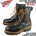 デッドストック【レッドウイング】レッドウィング2218 PT99 ロガーブーツ 黒 ブラック 【REDWING】RED WING 2218 30.0cmUS12.0 ワイズ:E2 (85300062b1-120)