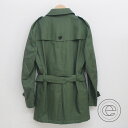 BURBERRY BLACK LABEL【バーバリーブラックレーベル】 新品 グリーン ハーフ トレンチコートM コート メンズ 【中古】