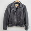 【SCHOTTショット×Supremeシュプリーム 】未使用☆17AW Chief Tassel Perfecto カウハイドレザー フリンジ付 ダブルライダースジャケットM ブラック メンズ 【中古】