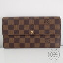 LOUIS VUITTON【ルイ・ヴィトン】 N61734 ダミエ ポルトフォイユサラ 長財布 長財布(小銭入れあり) レディース 【中古】