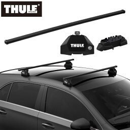 【送料無料】THULE スーリー <strong>NV200</strong> バネット（バン・ワゴン H21/5～ M20） <strong>ルーフキャリア</strong> 3点セット フット7107+スクエアバー7123+キット7050 ベースキャリア カーキャリア ルーフラック カスタム パーツ アクセサリー