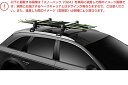 【送料無料】THULE(スーリー) BMW X3専用ベースキャリア(ウイングバーエッジ9595+キット4023)+スキーキャリア エクステンダー F25 ダイレクトルーフレール付き 2011〜