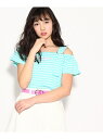 【SALE/50%OFF】PINK-latte ◆肩ベルトオフショルトップス ピンク ラテ カットソー【RBA_S】【RBA_E】