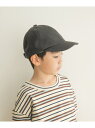 DOORS オーガニックコットンキャップ(KIDS) アーバンリサーチドアーズ ファッショングッズ キッズ用品 ブラック グレー