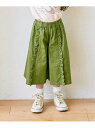 【SALE/70%OFF】HusHusH 【100-160cm】コットンフリルパンツ ハッシュアッシュ パンツ/ジーンズ クロップド/半端丈パンツ カーキ ネイビー【RBA_E】