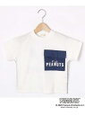 【SALE/30%OFF】HusHusH 【90-130cm】スヌーピーポケットTシャツ ハッシュアッシュ カットソー Tシャツ ホワイト ベージュ【RBA_E】