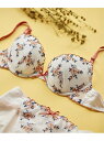 【SALE/40%OFF】une nana cool Flower march 3/4カップブラジャー ウンナナクール インナー/ナイトウェア ブラジャー ホワイト グリーン ピンク