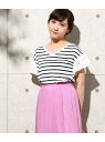 【SALE/34%OFF】ROPE' PICNIC 【さらさらUVケアトップス】袖フリルカットソー ロペピクニック カットソー【RBA_S】【RBA_E】