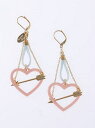 【SALE/55%OFF】Honey Salon by foppish NEWハートアローピアス ハニーサロン バイ フォピッシュ アクセサリー ピアス ピンク ホワイト