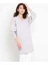 【SALE/60%OFF】COUP DE CHANCE 【洗える】チュニック丈ニットプルオーバー クード シャンス ニット ニットその他 パープル ブラック グリーン ベージュ【送料無料】