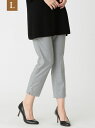 【SALE/37%OFF】TO BE CHIC(大きいサイズ) 【L】サキソニーストレッチサブリナパンツ サンヨー エルサイズ パンツ/ジーンズ パンツその他 グレー ネイビー【送料無料】