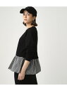【SALE/70%OFF】AZUL by moussy フレアドッキングスウェットプルオーバー アズールバイマウジー カットソー【RBA_S】【RBA_E】