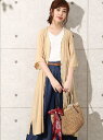 【SALE/30%OFF】ROPE' PICNIC スカラップ刺繍ガウン ロペピクニック コート/ジャケット【RBA_S】【RBA_E】