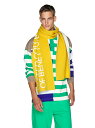 【SALE/62%OFF】BENETTON (UNITED COLORS OF BENETTON) (M)ロゴニットマフラーJCC ベネトン(ユナイテッド カラーズ オブ ベネトン) ファッショングッズ マフラー/スヌード イエロー グリーン ブラック ブルー レッド