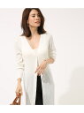 【SALE/50%OFF】AZUL by moussy 麻ライクレーヨンワイドリブロングカーデ アズールバイマウジー ニット【RBA_S】【RBA_E】