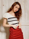 【SALE/40%OFF】LIP SERVICE フレアスリーブ2wayニット リップサービス ニット【RBA_S】【RBA_E】