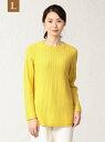 【SALE/42%OFF】EVEX by KRIZIA(大きいサイズ) 【L】ホールガーメントラメニット サンヨー エルサイズ ニット 長袖ニット イエロー ホワイト グレー グリーン【送料無料】