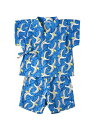 【SALE/30%OFF】Hoppetta Hoppetta/(K)じんべいセパレート ディモワ マタニティー/ベビー ベビー用品 ブルー【送料無料】