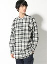 【SALE/50%OFF】BANANA REPUBLIC (M)オーバーサイズ フランネルシャツ バナナ・リパブリック シャツ/ブラウス 長袖シャツ ブラック イエロー【送料無料】
