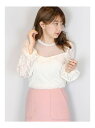 【SALE/30%OFF】dazzlin 起毛レーストップス ダズリン シャツ/ブラウス【RBA_S】【RBA_E】【送料無料】