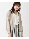 index 【洗える】ぺプラム風サテンブルゾン インデックス コート/ジャケット【送料無料】