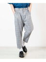 【SALE/25%OFF】WEGO WEGO/(M)クラシックチェックアンクルペグトップ ウィゴー パンツ/ジーンズ フルレングス グレー ベージュ